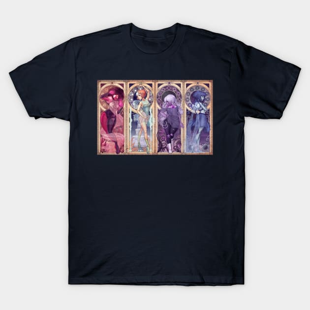 Crystal Gems Mucha T-Shirt by Whitney Lanier